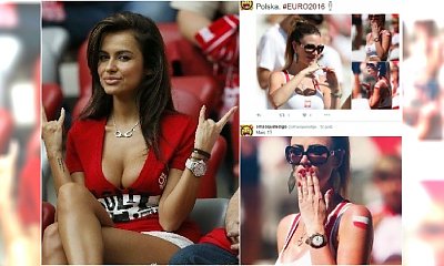 Czy to polska Miss Euro 2016? Tę dziewczynę fotografowano najczęściej podczas meczu Polska - Irlandia