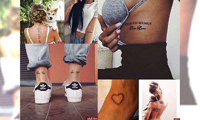 Tatuaże, które uwielbiacie: napisy na udo, rękę, żebra, nadgarstek, obojczyk