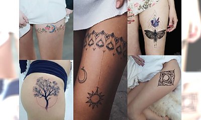 Ultradziewczęce tatuaże na uda - Stylowe wzory, które Cię urzekną