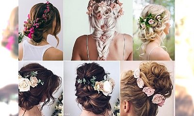 Kwiaty we włosach, czyli... stylowa alternatywa dla welonu