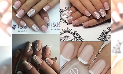 French manicure - piękne propozycje na ślubne paznokcie