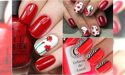 Czerwony manicure - 20 super pomysłów na letni design