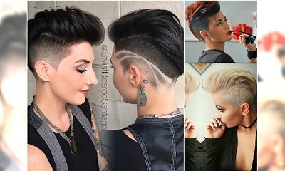 Stylowo wygolone fryzury undercut z irokezem i grzywką
