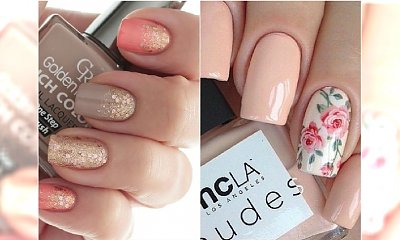 Letni manicure nude - naturalne odcienie, delikatne wzorki. 20 najlepszych pomysłów