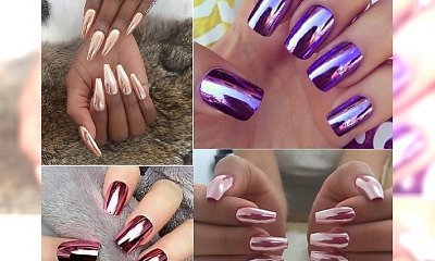 Chrome manicure - paznokcie w stylu DISCO z lat '80