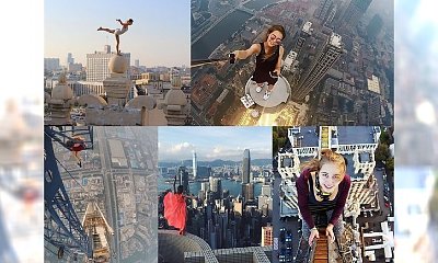 Rosjanka robi zdjęcia na ekstremalnych wysokościach bez zabezpieczeń. Prowokuje śmierć czy jest po prostu szalona? W głowie się kręci od samego patrzenia!