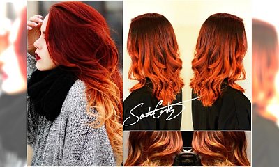 Miedziane ombre - modna i zachwycająca koloryzacja włosów na jesień