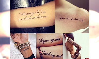 Tatuaże napisy - galeria dziewczęcych inspiracji