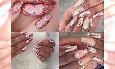 Rose gold manicure - niesamowite połączenie barw na Twoich dłoniach