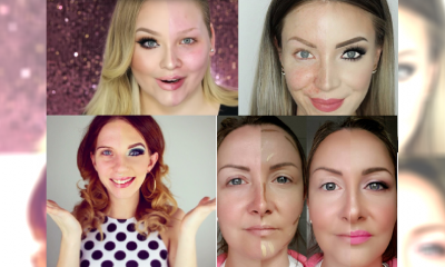 Kobiety pokazują pół twarzy w pełnym makijażu i pół w ogóle nietkniętej kosmetykami. Myślicie, że w niektórych przypadkach mężczyźni mogą czuć się oszukani...? SZOKUJĄCE METAMORFOZY...