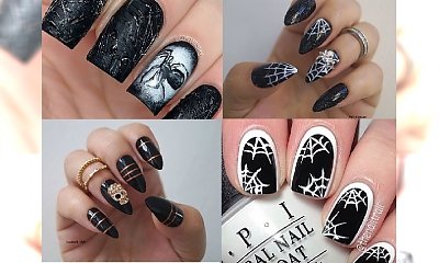 30 inspiracji na STRASZLIWIE urzekający, halloweenowy manicure