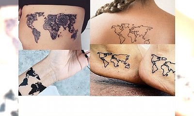 Map tattoo - urocze motywy tatuażu dla miłośniczek podróży