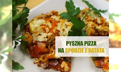 Pyszna pizza na spodzie z batata