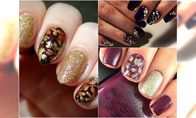 Elegancki manicure z jesiennymi motywami. Te wzory są przecudne!