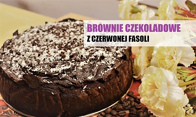 Czekoladowe brownie z czerwonej fasoli