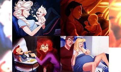 Najbardziej znane i uwielbiane gwiazdy Disney'a, jako matki! 9 ilustracji, które pokochasz od pierwszego wejrzenia!