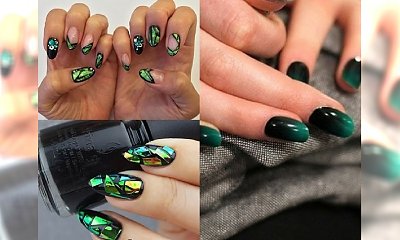 HOT TREND: deep green mani! Piękne paznokcie w kolorze głębokiej zieleni. Hit, który musisz wypróbować