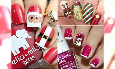 Mikołajkowy manicure - 20 super pomysłów na wesołe wzorki