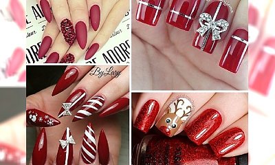 All I want for Christmas is... beautiful manicure! Przed Wami czwerwone paznokcie, idealne na święta!