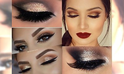 GLITTER MAKE UP - brokatowy makijaż oka idealny na imprezę sylwestrową 2017 - galeria inspiracji