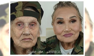 Makijażystka, która maluje swoją babcię! Wow co za metamorfoza