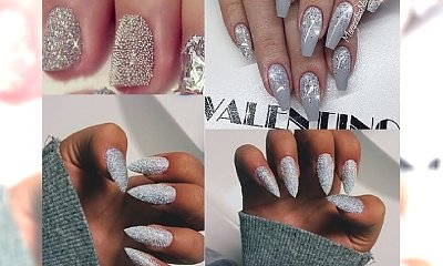 Sparkly Silver Manicure - olśnij wszystkich błyszczącymi paznokciami
