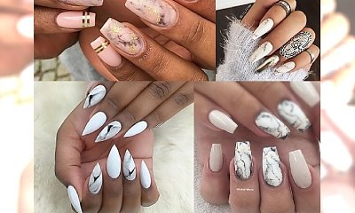 Poczuj się jak arystokratka! Elegancki manicure a'la marmur