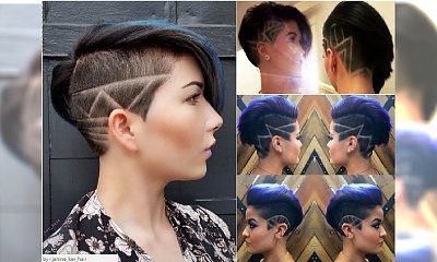 Krótkie fryzury 2017 - wycinamy modne wzorki na włosach!