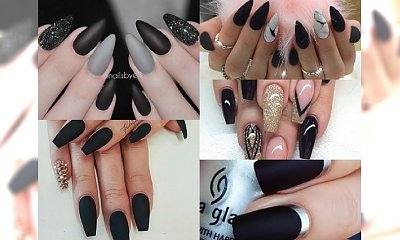 BLACK IS BACK! Odświeżona galeria inspiracji na ożywczy manicure w kolorze czarnym. Postaw na elegancję!