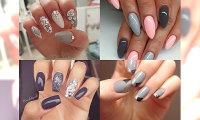 GREY MANICURE - szykowne stylizacje paznokci z szarościami w roli głównej. Galeria najpiękniejszych inspiracji