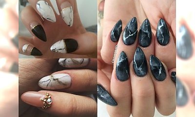 MARBLE NAILS - galeria cudownych inspiracji. Koniecznie wypróbuj marmurowych zdobień na paznokciach!