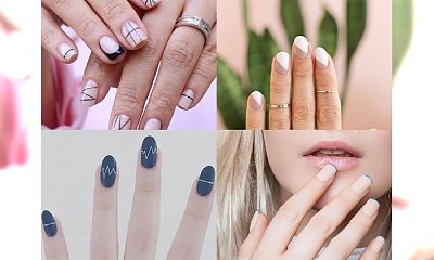 WOW! Najpiękniejsze wzorki manicure dla kobiet kochających MINIMALIZM. Hipnotyzująca galeria!