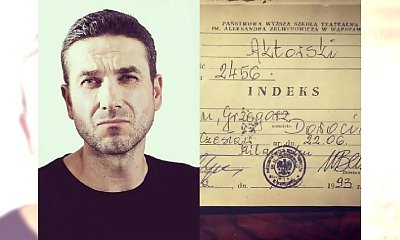 Marcin Dorociński pokazał zdjęcie z czasów studenckich! Fani: Ładny chłopiec. Bardzo się zmienił?