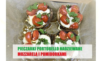 Pieczarki portobello z pomidorem i mozzarellą