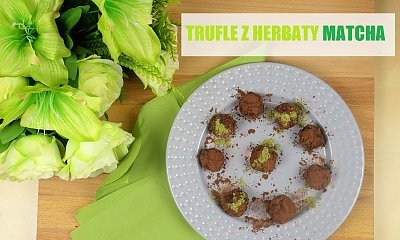Apetyczne domowe trufle z herbaty matcha
