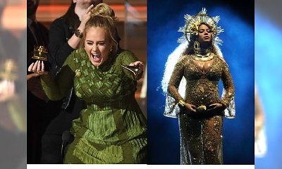 GRAMMYS 2017: Adele ŁAMIE statuetkę w hołdzie Beyonce!