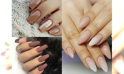 Najpiękniejsze stylizacje paznokci we wszystkich odcieniach kawy - galeria inspiracji