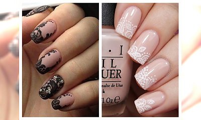Koronkowy manicure- kobiece zdobienia dla każdej z Was!