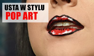Make up usta w stylu pop art