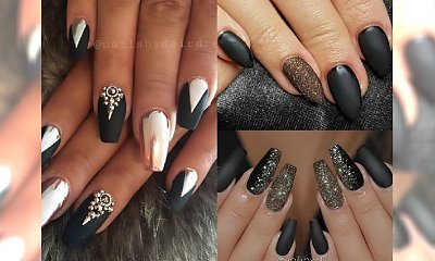 Manicure 2017: matowa czerń - klasyka wśród klasyki. Zobacz, jak ją ożywić!