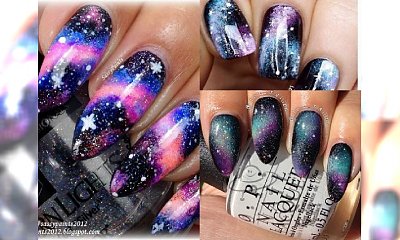 "Galaxy nails": Kosmiczny manicure, którym olśnisz znajomych! [+TUTORIAL]