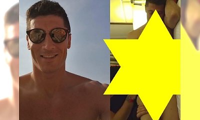 ALE KLATA! Robert Lewandowski w samych bokserkach! Kto go masuje?