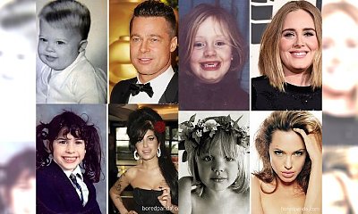 CO ZA GALERIA! Tak wyglądali celebryci, kiedy byli dziećmi! Zobacz, jak prezentowała się Adele, Brad Pitt czy Ryan Gosling! Kto zmienił się nie do poznania, a kogo rozpoznałabyś od razu?!