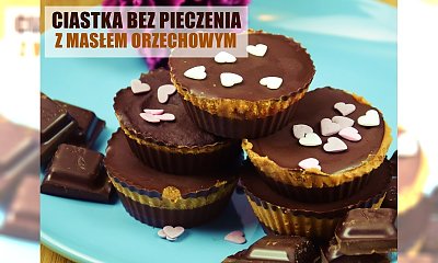Ciastka z masłem orzechowym, czekoladą i olejem kokosowym bez pieczenia