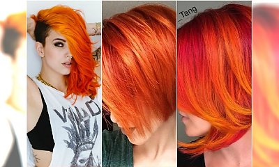 Ognisty pomarańcz na włosach - odważycie się? Przejrzyjcie najpiękniejsze odcienie