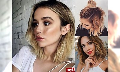 Fryzurki dla półdługich włosów! Galeria fryzjerskich trendów 2017!