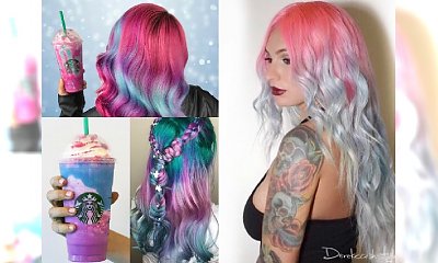 Unicorn Frappuccino Hair to hit na Instagramie! Zobacz, jak wyglądają włosy w kolorze... napoju!