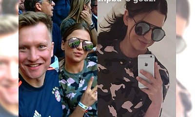 Anna Lewandowska w 9 miesiącu ciąży na meczu męża. Jak duży jest już jej brzuch?
