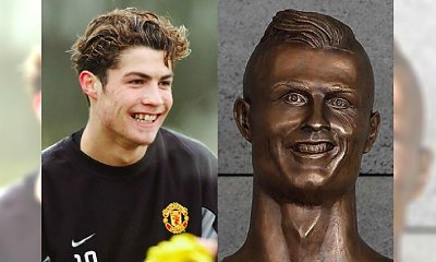 Wszyscy śmieją się z popiersia Cristiano Ronaldo, ale zobaczcie, jak piłkarz wyglądał kiedyś!