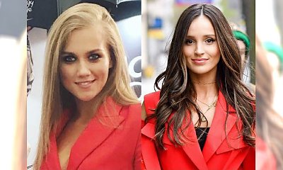 Agnieszka Kaczorowska i Marina Łuczenko-Szczęsna w czerwonym garniturze! Która wygląda w nim lepiej?